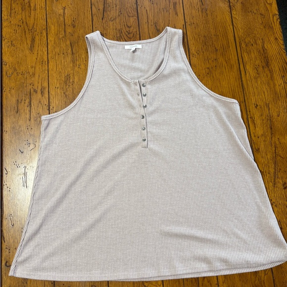 Maurices Button-Front Ribbed Tank Top - Picture 1 of 2